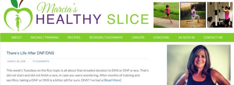 Marcia's healthy slice running blog